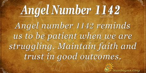 Angel Number 1142 Meaning: Embrace Patience